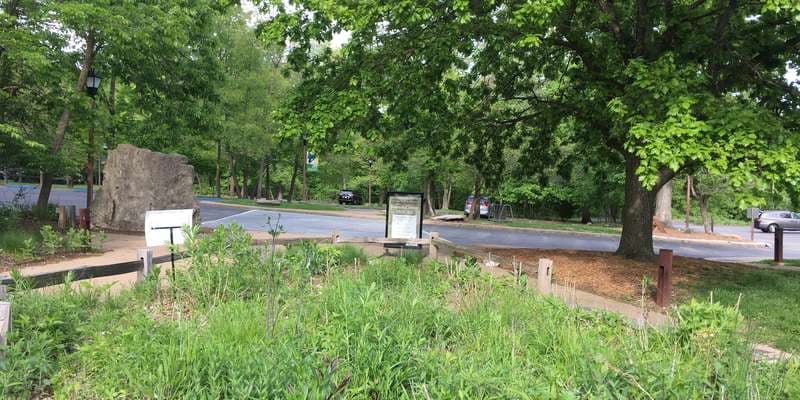The featured photo for Garden at Nature Center Entrance
